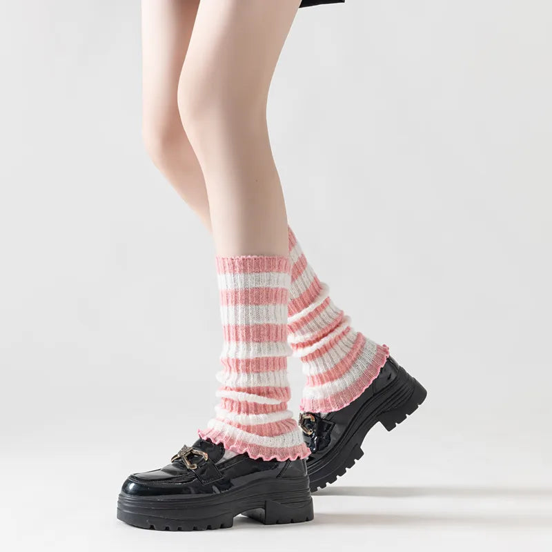 Women's Preppy Style Streetwear Sports Splicing Gloves Arm Sleeves