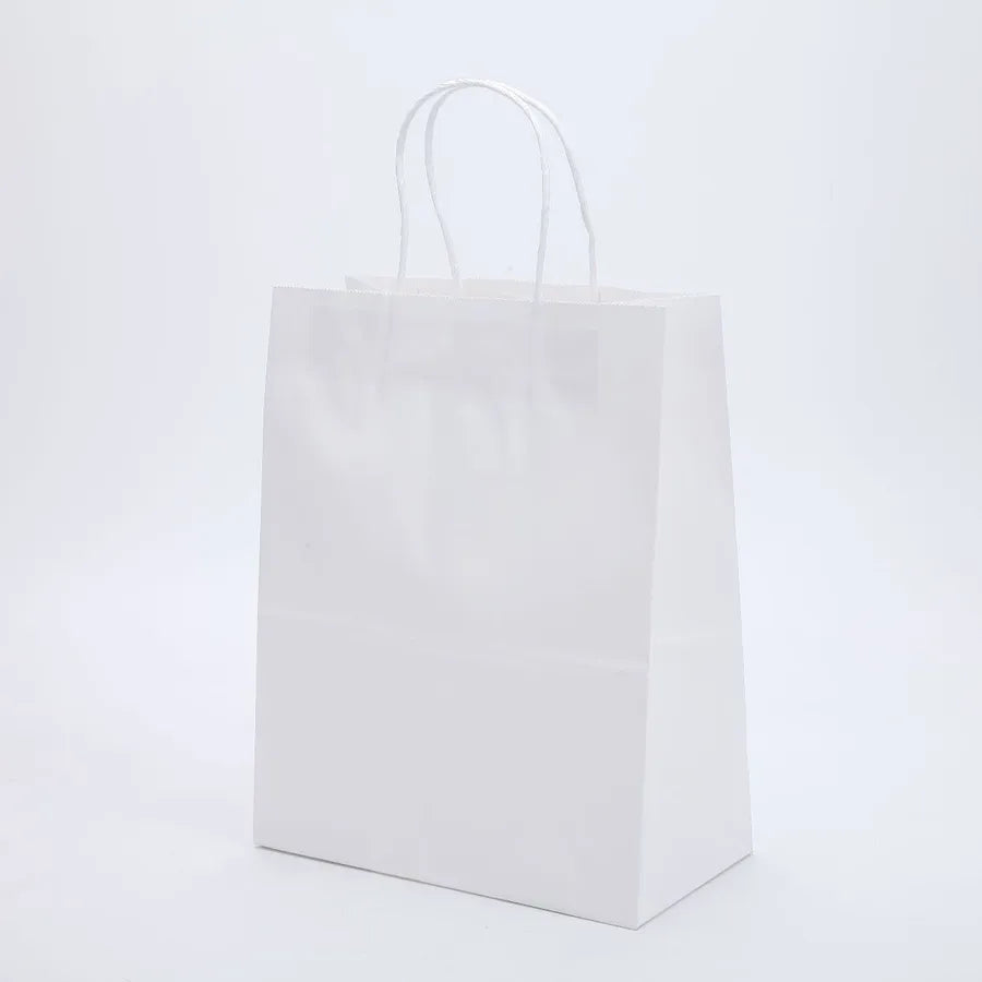 Hand-held paper bag spot Square bottom Kraft paper bag take-out packaging gift packaging bag color shopping bag