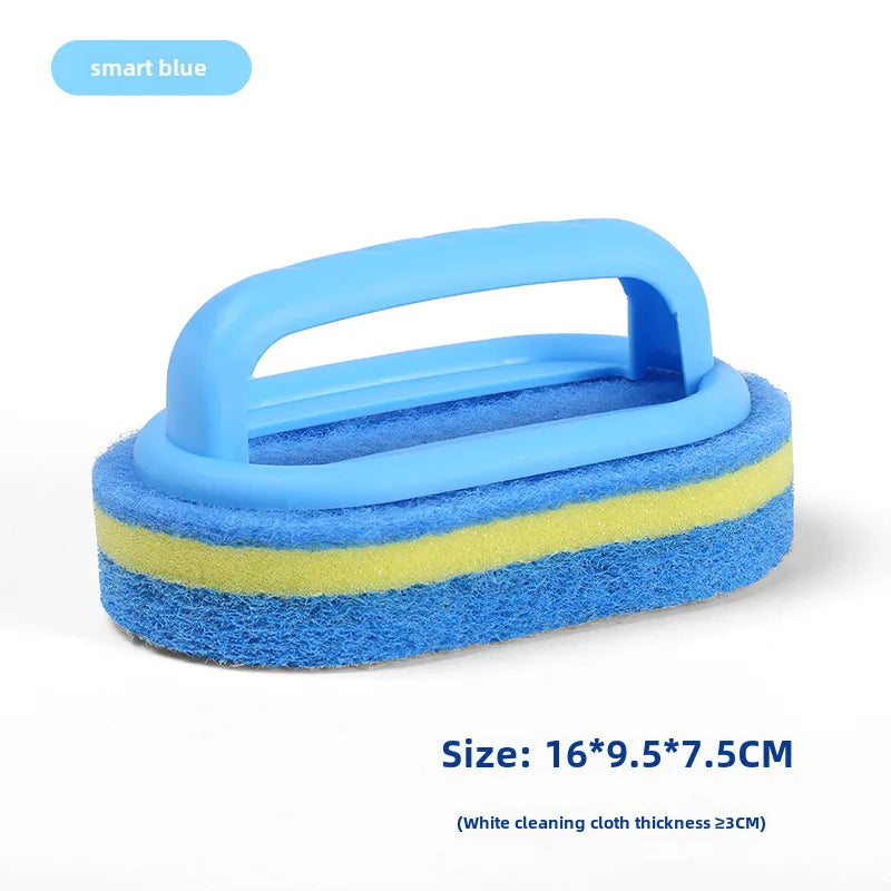 with handle cleaning brush sponge kitchen cleaning washing pan brush dishwashing brush sponge thickened wipe decontamination brush God