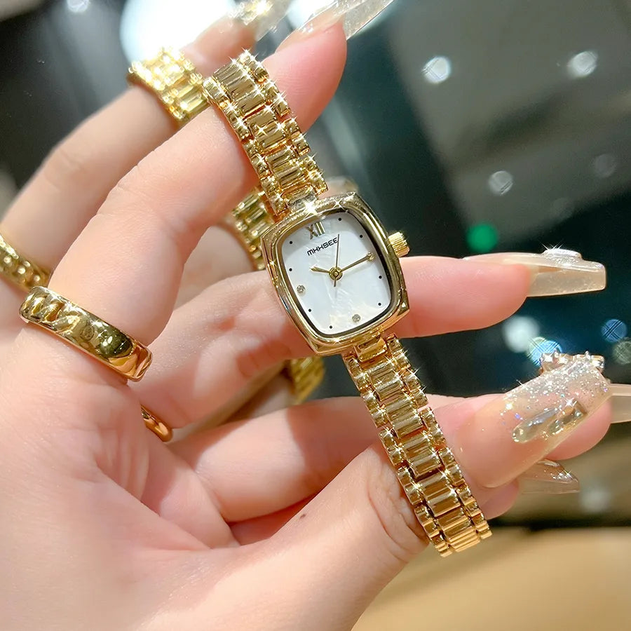 Casual Simple Style Geometric Jewelry Buckle Quartz Watch Women's Watches