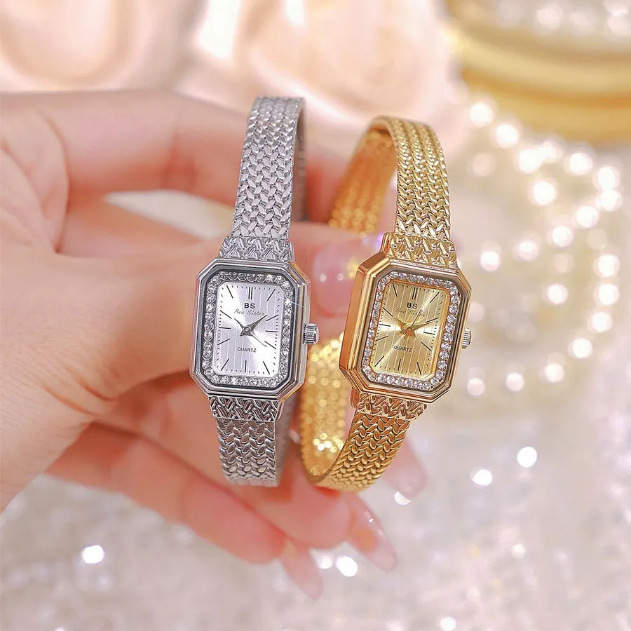 Casual Elegant Lady Solid Color Single Folding Buckle Quartz Watch Women's Watches