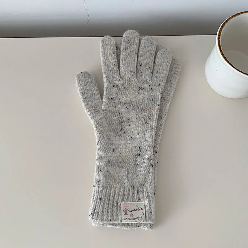 Women's Sweet Classic Style Solid Color Gloves