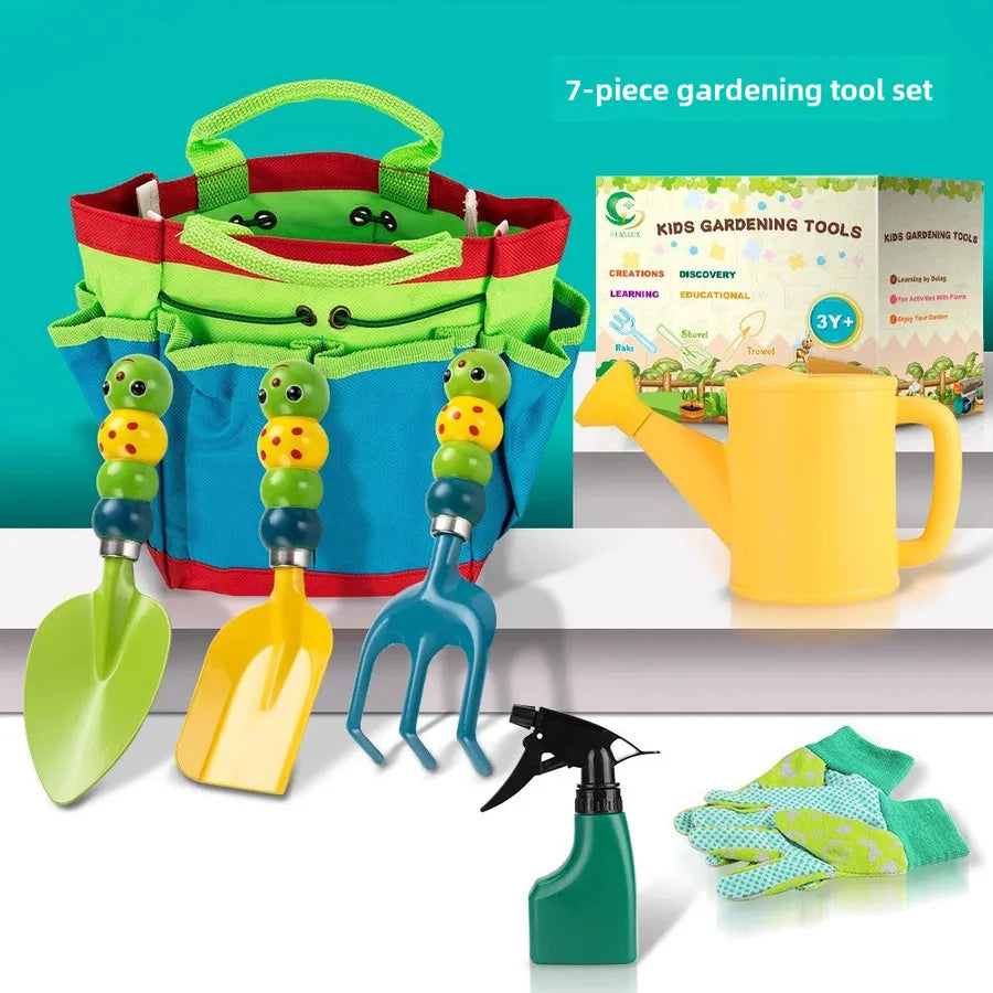 Caterpillar outdoor gardening cultivation flower utensils sea toys children's planting fleshy vegetables garden tools