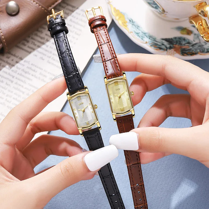 Retro Solid Color Hook Quartz Watch Women's Watches