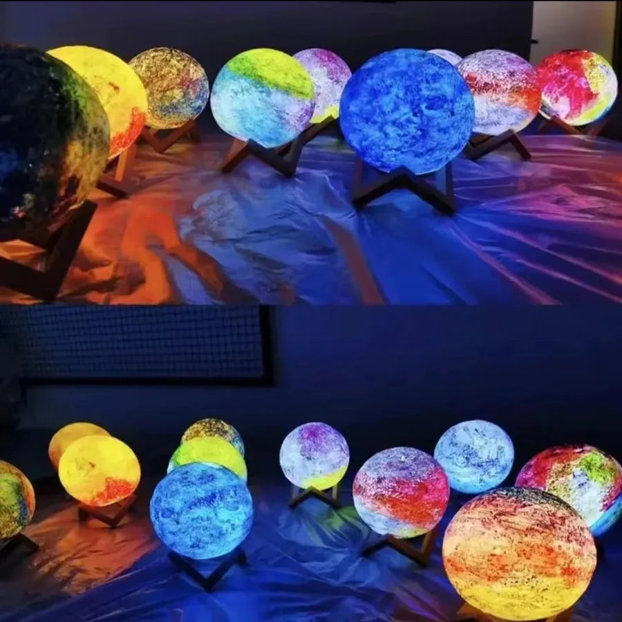 Simple Style Planet PVC Plastic Vinyl Anniversary Indoor Birthday Night Lights Led Lights Night Lights