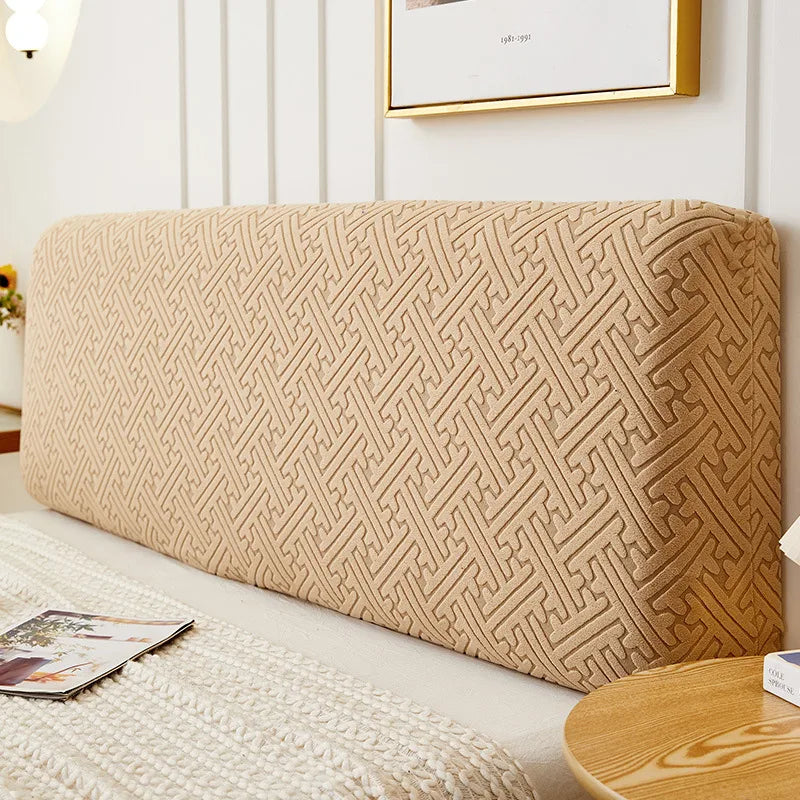 Nordic all-inclusive bed head cover dustproof elastic jacquard bedside cover sofa backrest 1.5m 1.8m protective cover