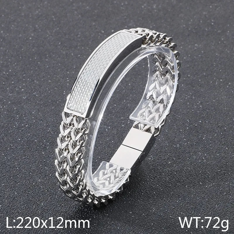 304 Stainless Steel 18K Gold Plated Geometric Bracelets