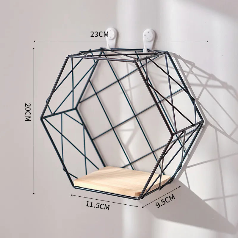 Nordic style living room wall storage rack creative home wall hanging room bedroom wall decoration storage rack