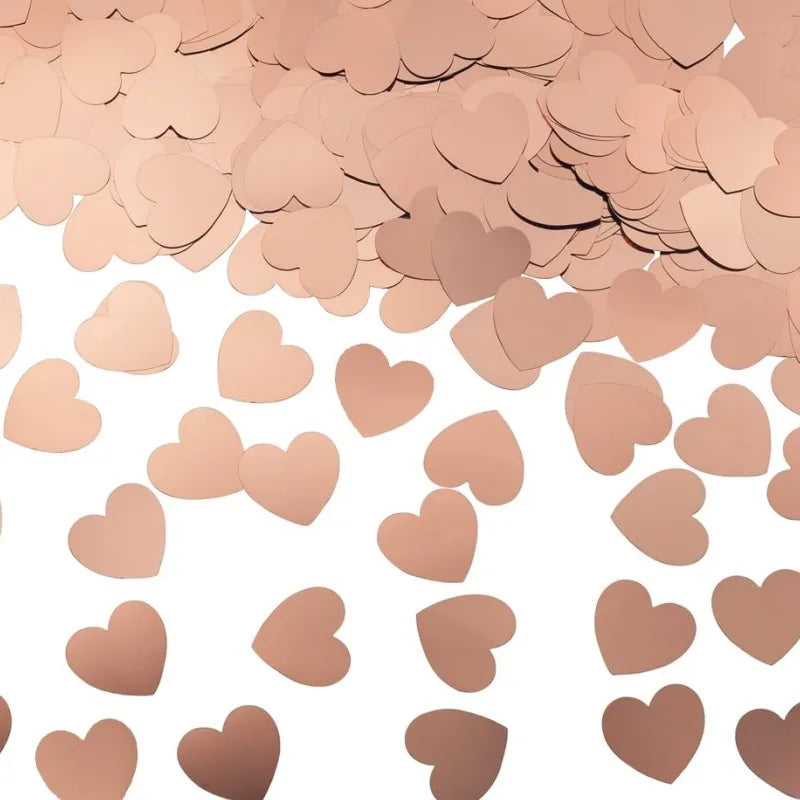 2.5cm heart-shaped love paper pieces Valentine's Day wedding venue hand-held throwing paper scraps transparent balloon filler