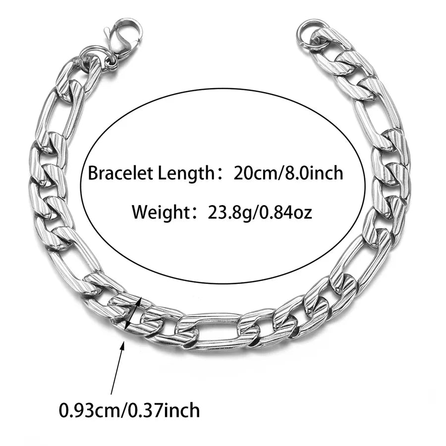 Simple Style Solid Color 304 Stainless Steel Bracelets In Bulk