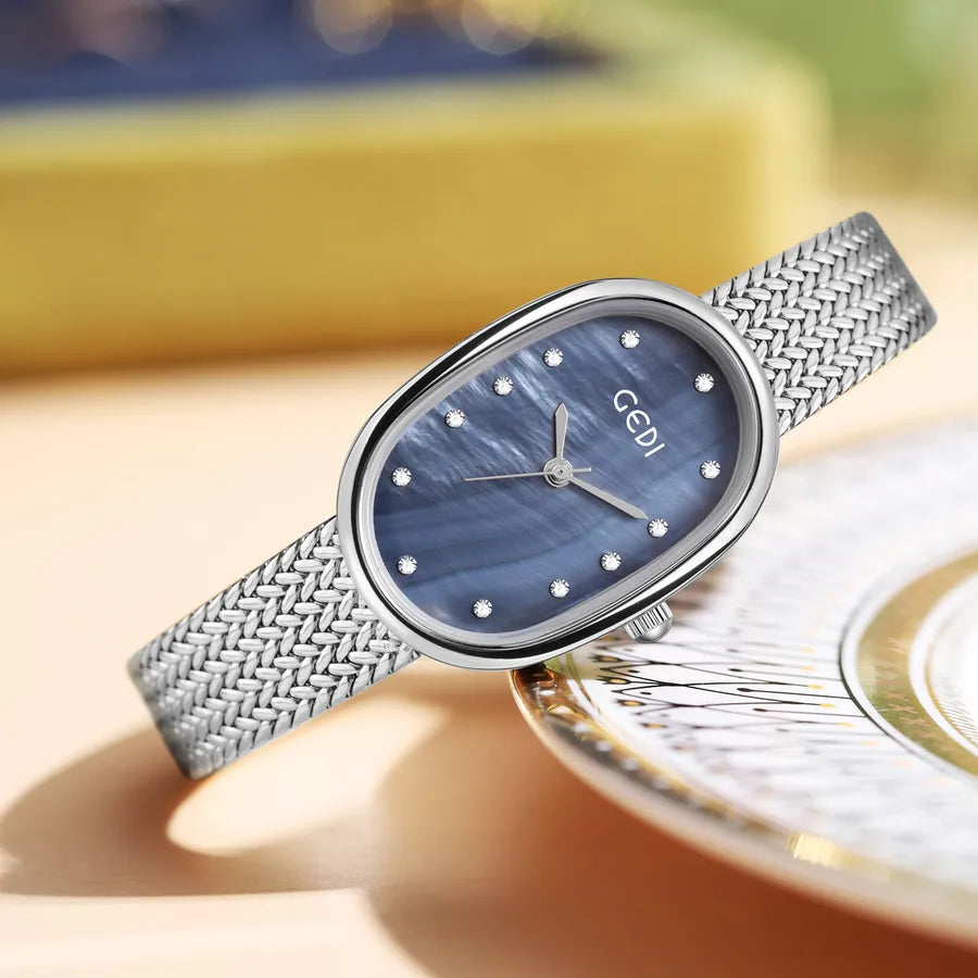 Elegant Geometric Hanging Buckle Quartz Women's Watches