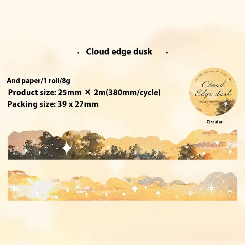 Clouds Star Moon School Graduation Washi Cute Handmade Shiny Washi Tape