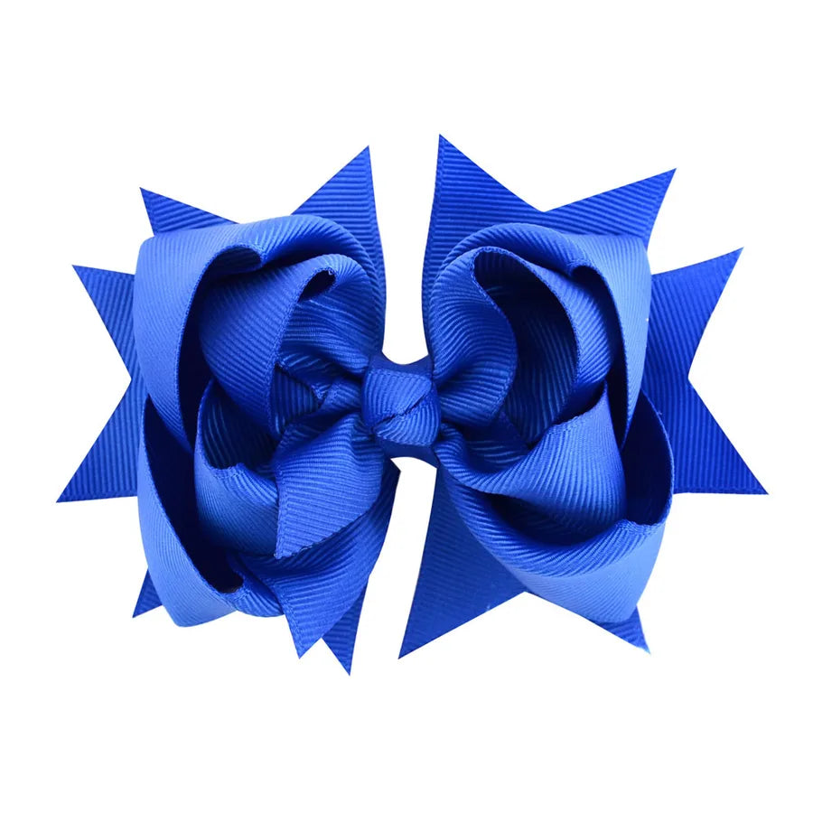 new simple flower fishtail bow hairpin set