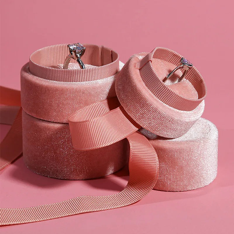 1 Piece Corduroy Casual Elegant Lady Holiday Banquet Daily Solid Color Jewelry Boxes