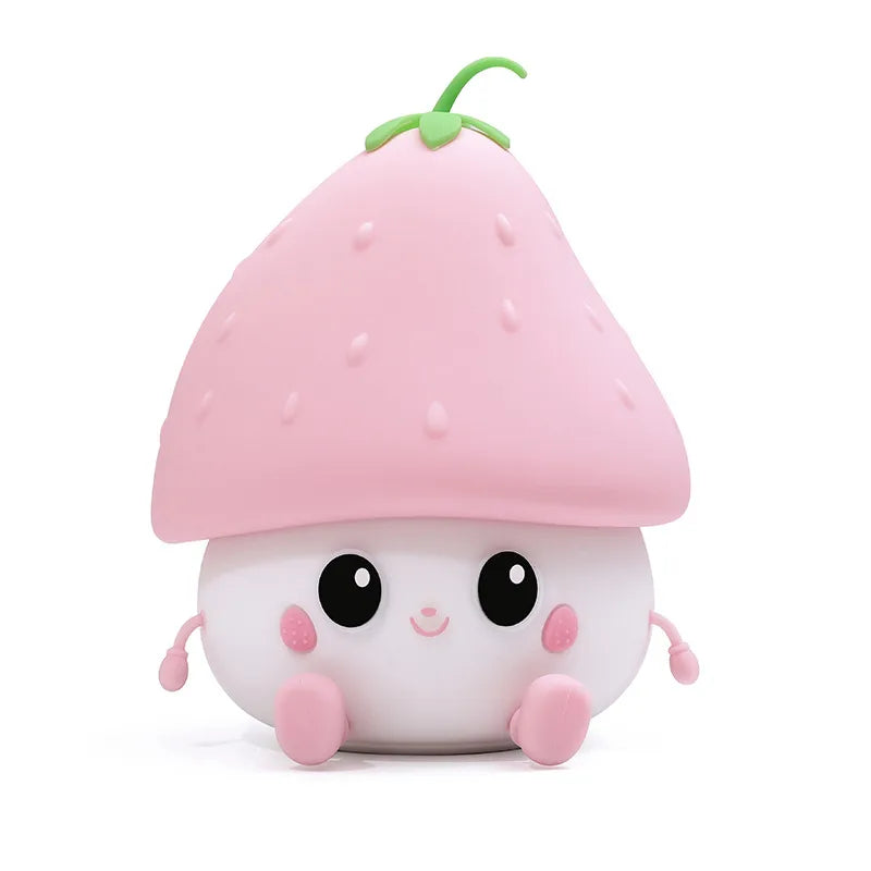 Cute Strawberry Silica Gel Indoor Night Lights Led Lights Night Lights