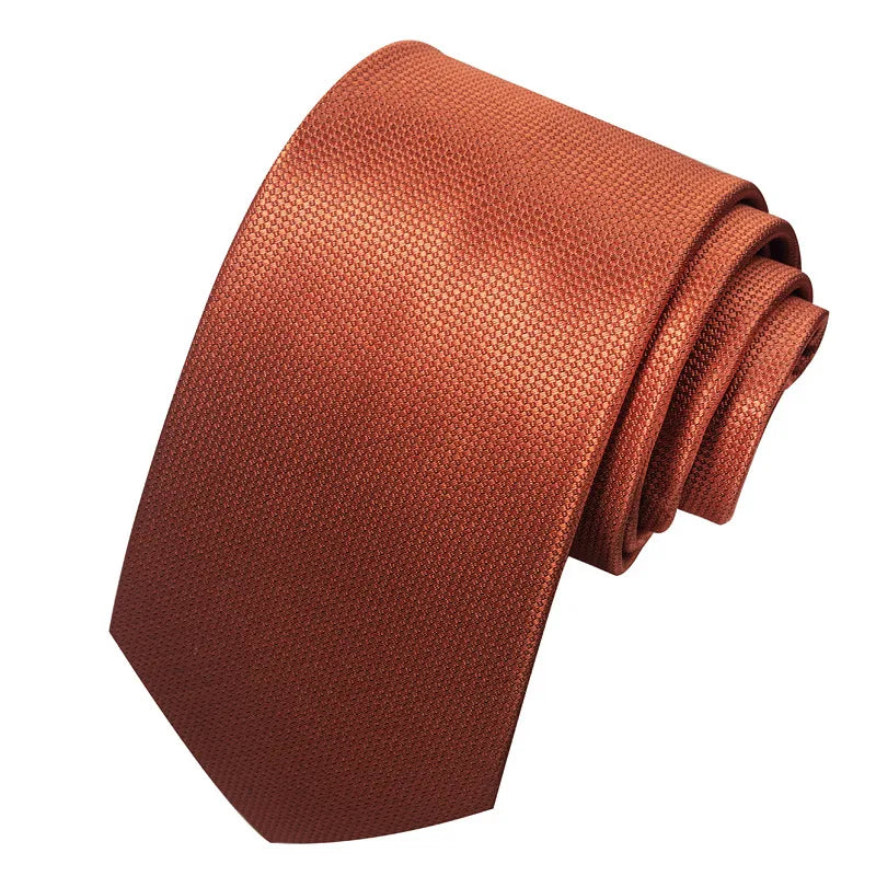 business formal solid color cashew nuts flower polyester yarn men's tie