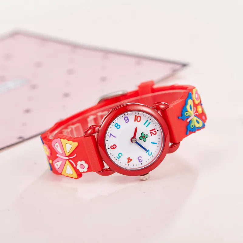 New factory direct children's watch primary school silicone strap waterproof quartz watch