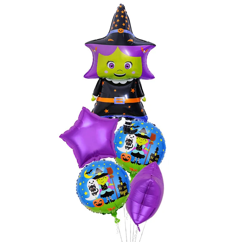 halloween geometric aluminum film party balloon