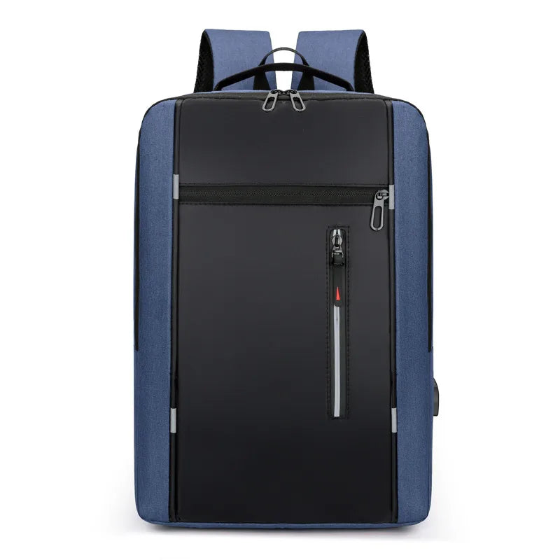 Backpack Men's Simple Business Notebook Computer Bag Multi-purpose USB Large Capacity Travel Backpack