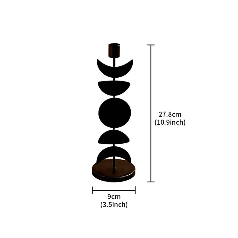Romantic Simple Style Geometric Star Moon Iron candlestick