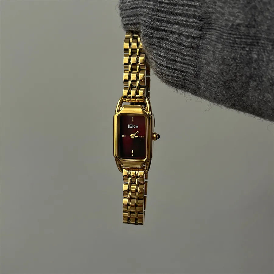 Casual Luxurious Square Double Side Snaps Quartz Watch