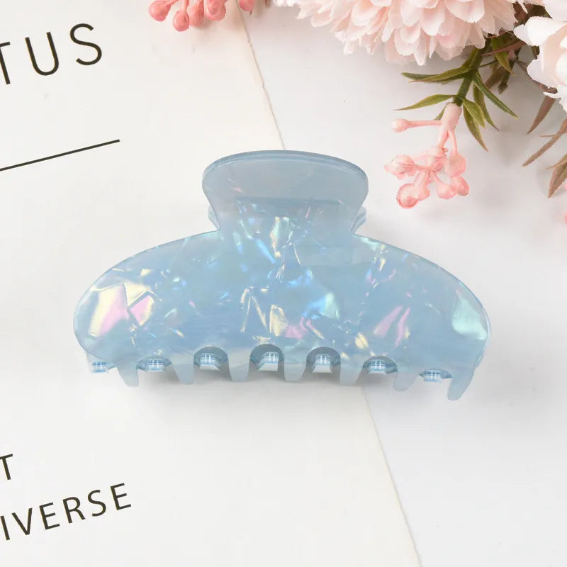 New Style Large Size Acetate Shark Clamp Hair Clip Women Luxury Fashion Hair Accessories Hair Claw For Thick Hair Tail