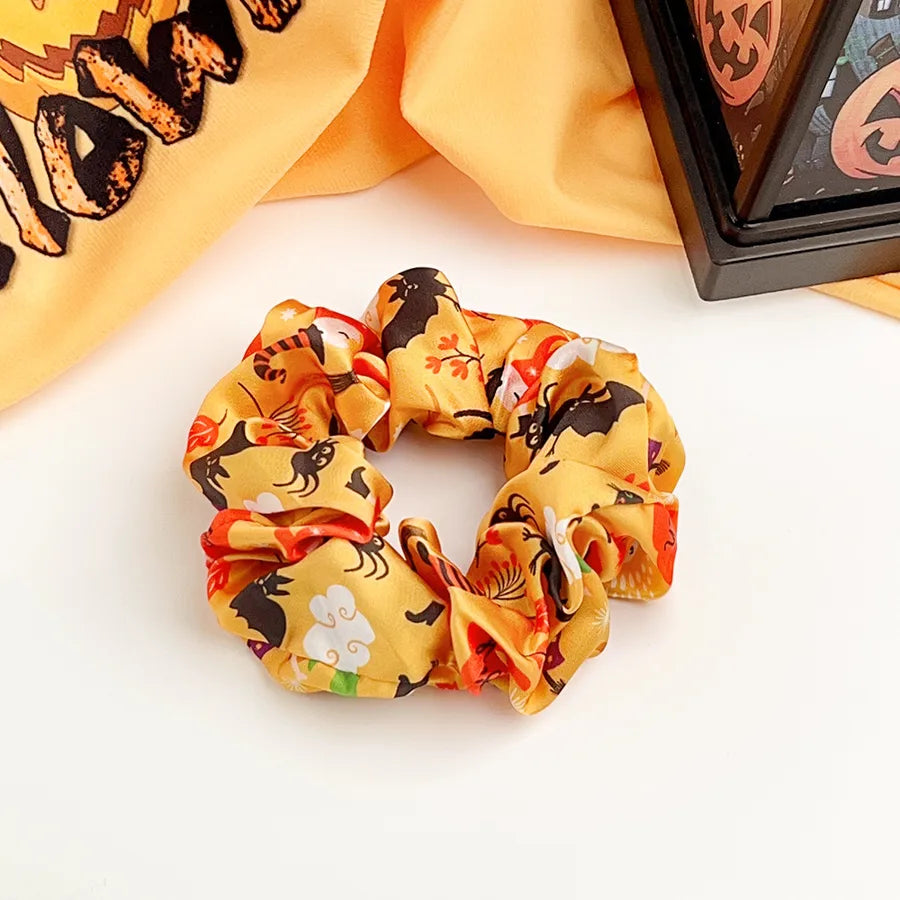 Halloween Pumpkin Skull Large intestine Elastic Hair Ties Festival Atmosphere Retro Classic Head Ropes European Style Design