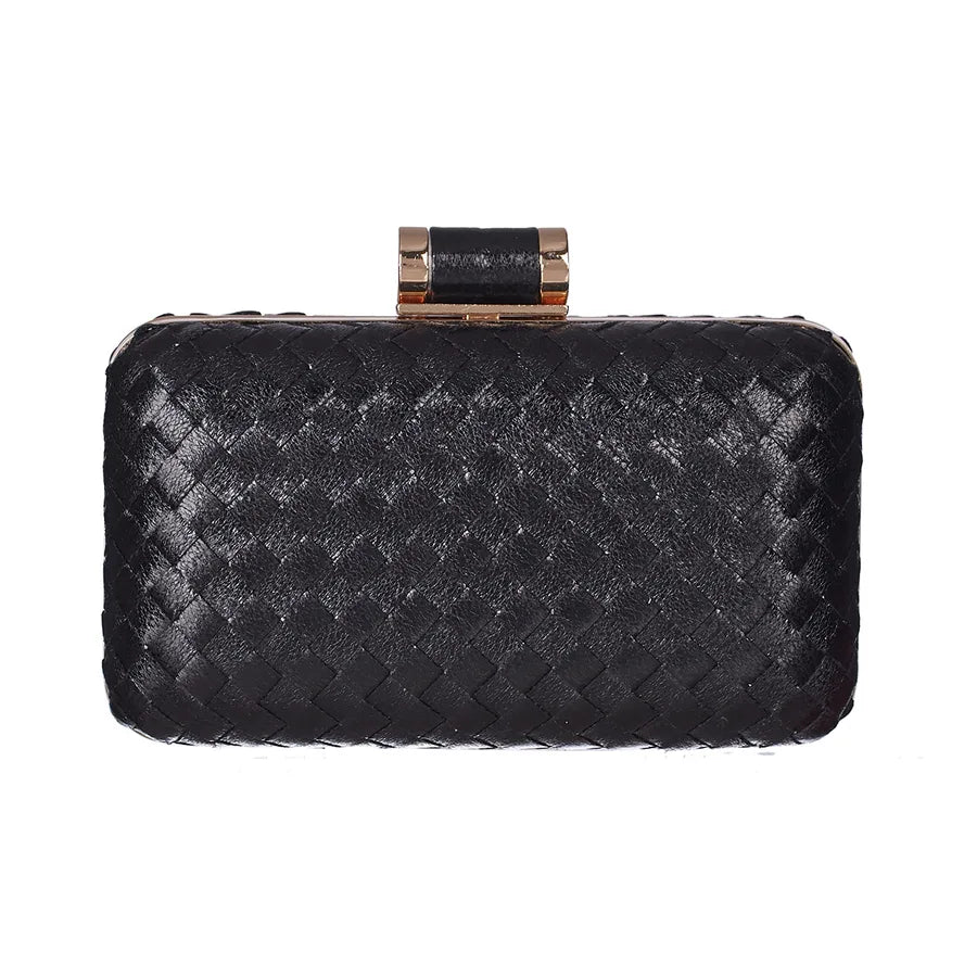 Pu Leather Solid Color Square Evening Bags