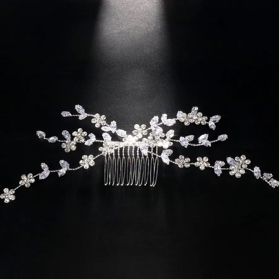 new high-end Crystal Hair comb wedding accessories fashion handmade flower bridal Hair comb