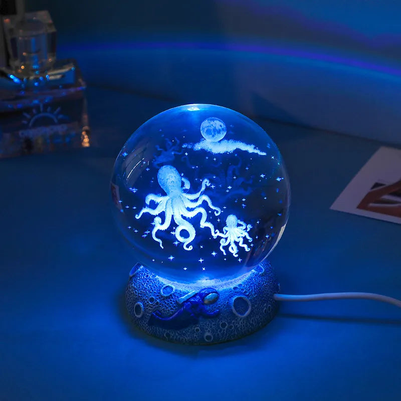 romantic simple style fish artificial crystal indoor