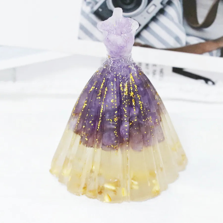 Elegant Romantic Simple Style Geometric Resin Crystal Ornaments Artificial Decorations