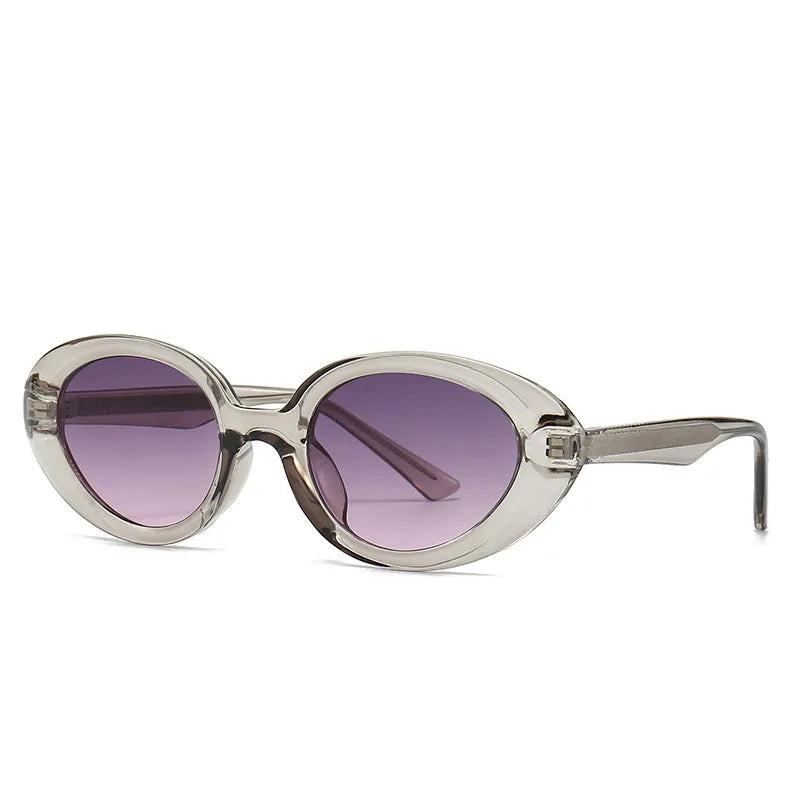 vacation color block ac oval frame full frame men's sunglasses