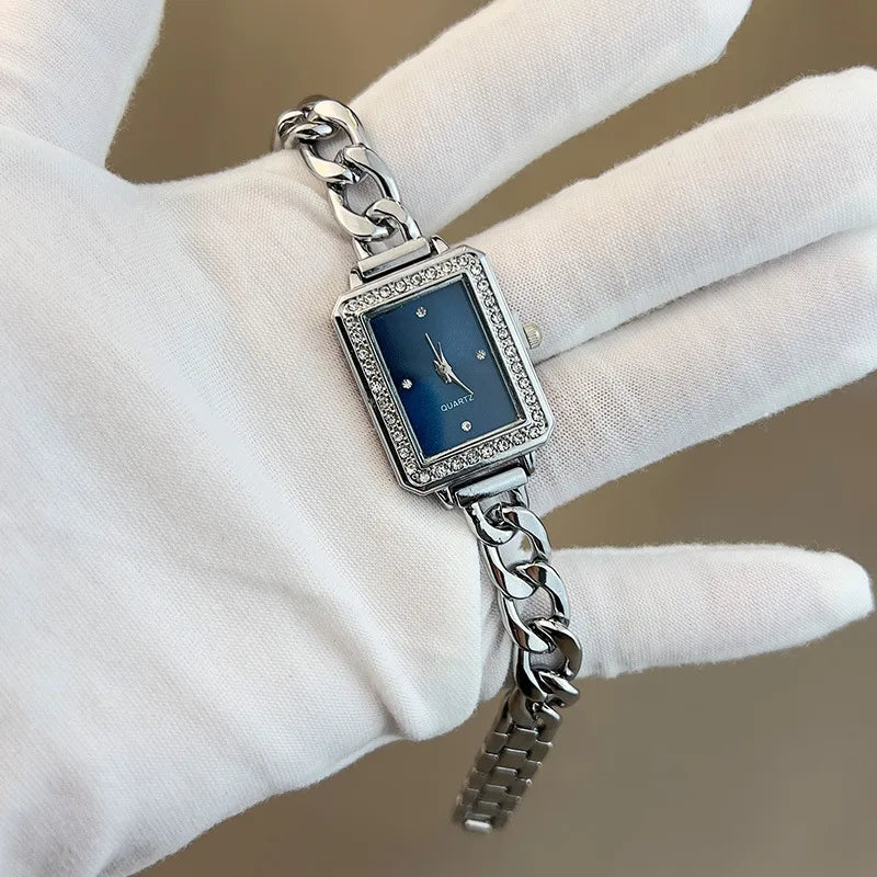 Simple Style Geometric Single Folding Buckle Quartz Women's Watches
