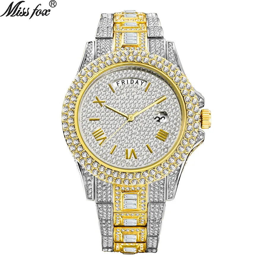 Business Geometric Butterfly Double Snap Quartz Men's Watches