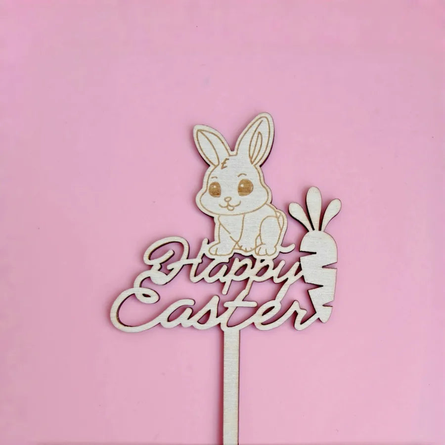 Easter Birthday Cute Rabbit Letter Acrylic Party Birthday Cake Decorating Supplies Party Supplies Cake Decorating Supplies 1 Piece
