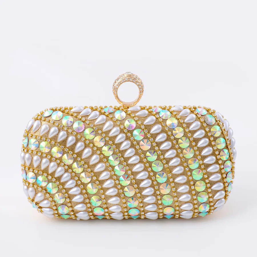 Plastic Metal Glittery Square Evening Bags