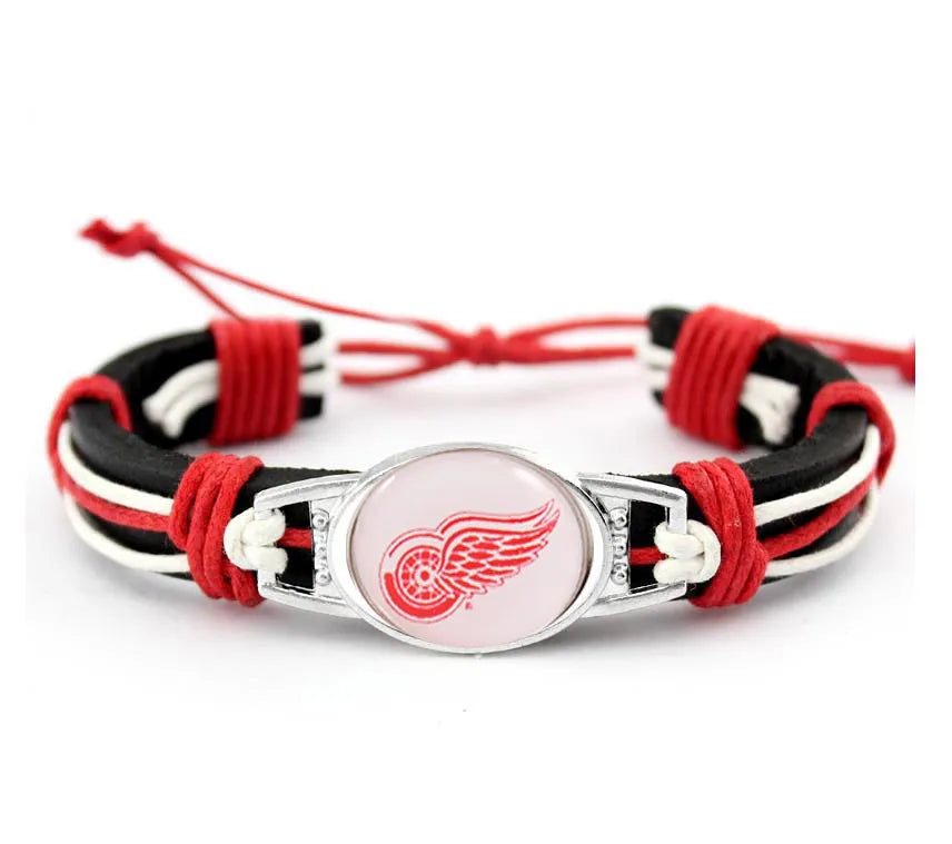 Hot NHL National Hockey League National Hockey League Leather Bracelet