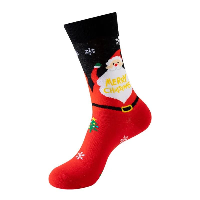 Christmas Cute Modern Style Unisex Christmas Tree Gingerbread Snowman Cotton Polyester Ankle Socks A Pair