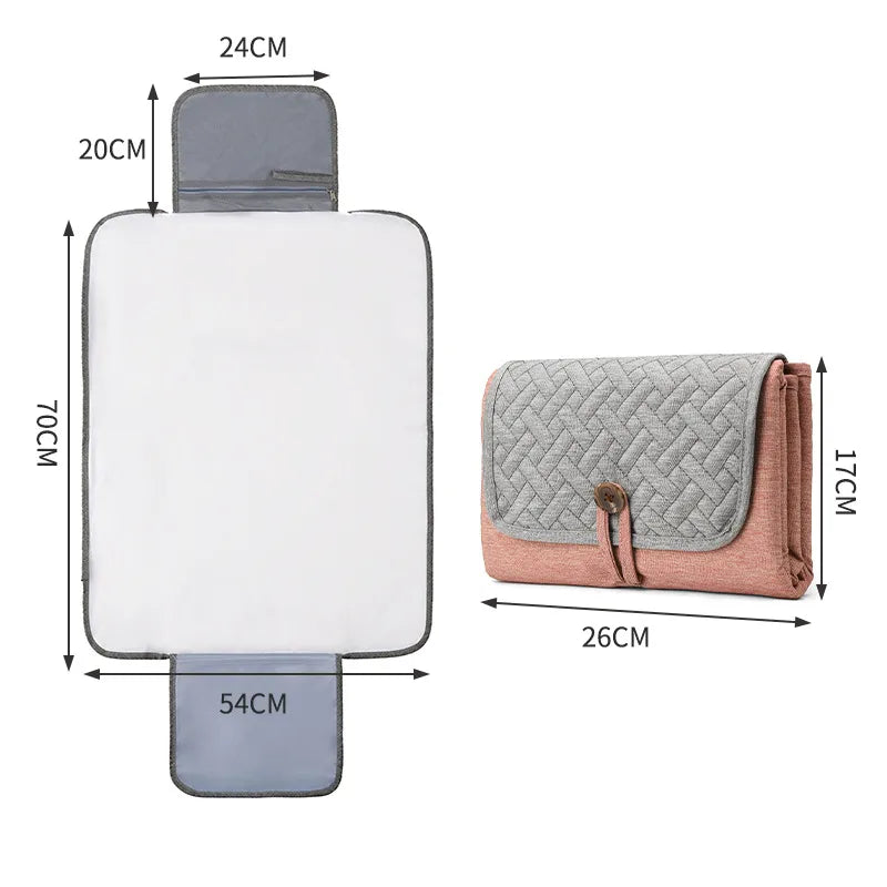 Baby changing diaper waterproof pad  quilted easy to wipe mother and baby diaper pad diaper storage mummy bag