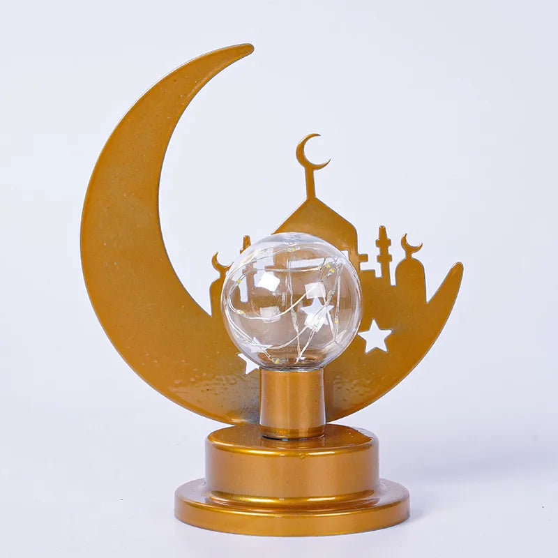 Casual Romantic Moon Iron Indoor Family Gathering Party Night Lights Led Lights Night Lights