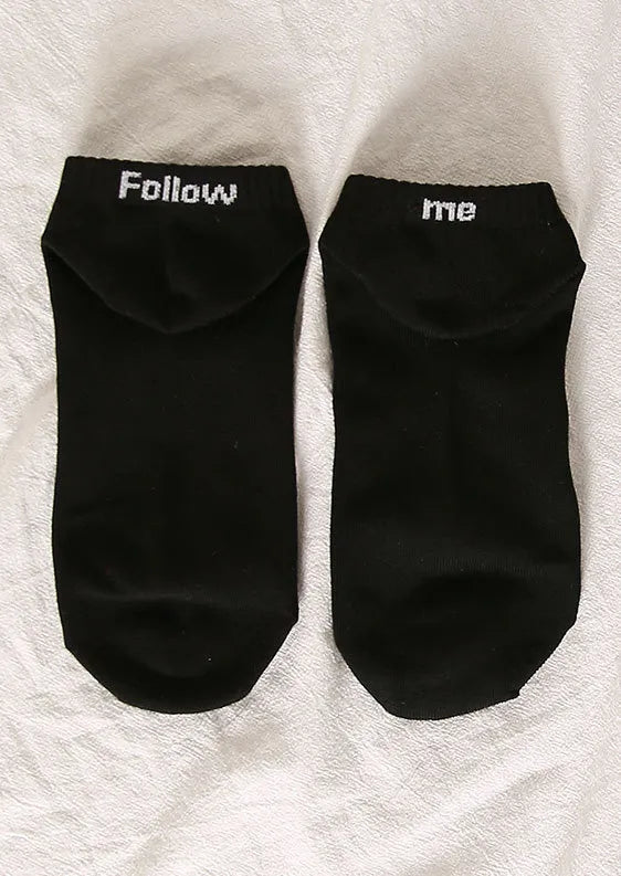 unisex casual solid color polyester jacquard socks ankle socks