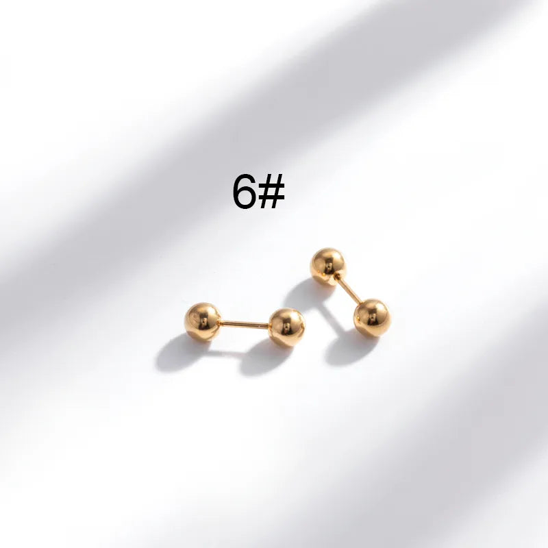 1 Pair Hip-Hop Geometric Cross Feather Plating 316 Stainless Steel  Earrings