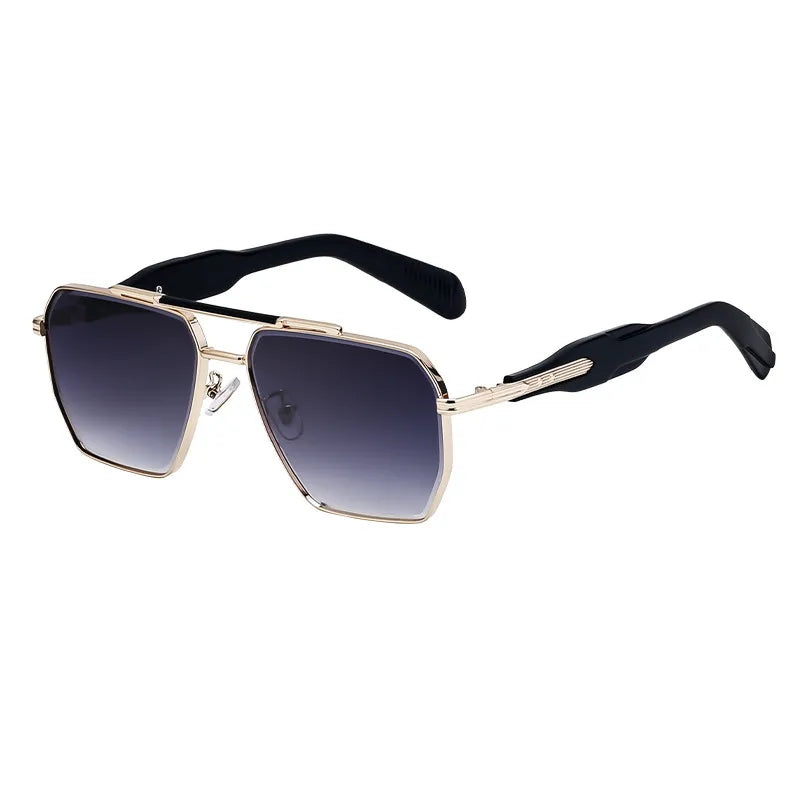 Vintage Style Classic Style Geometric Pc Square Full Frame Men's Sunglasses