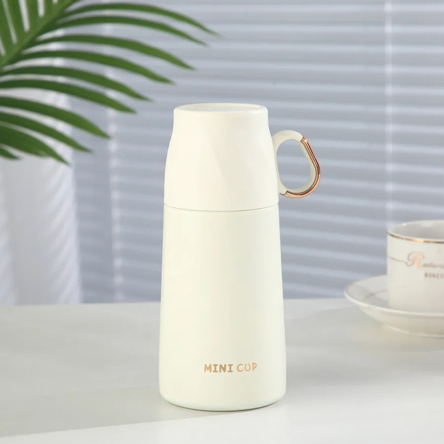 Portable Outdoor 304 Stainless Steel Insulated Sports Water Cup With Lid Tea Brewing Cup Handheld Water Pot Compact Size