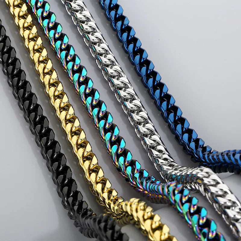 Wholesale Jewelry Vintage Style Geometric 304 Stainless Steel 18K Gold Plated Necklace