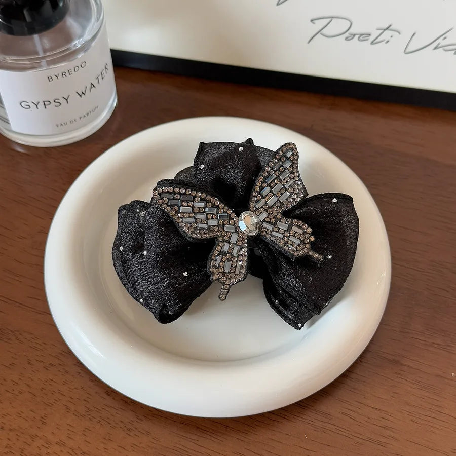 Summer Large Size Hair Clips Half Head Fullness Butterfly Knot Shark Fin Hair Accessories Women's Fashion Hairpins Hair Ties