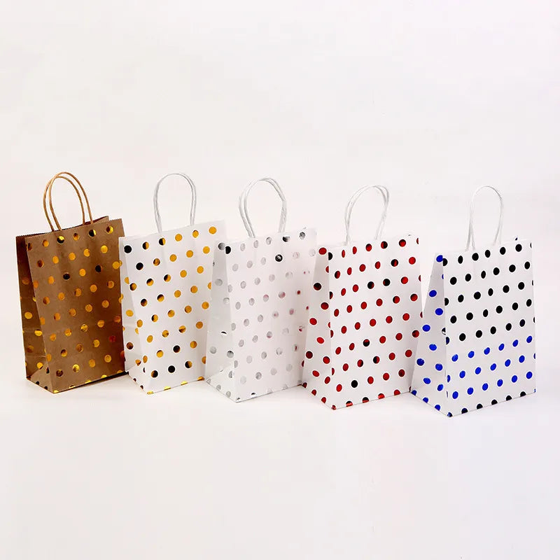 simple style polka dots kraft paper daily gift wrapping supplies