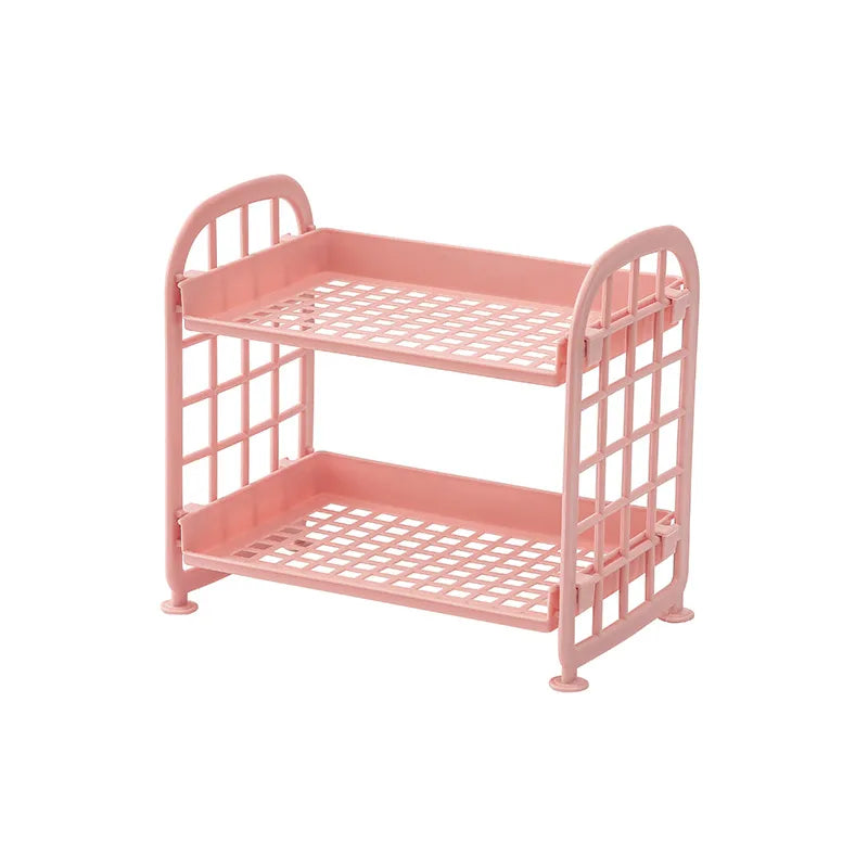 Solid Color Plastic Casual Bathroom Racks Kitchen Racks