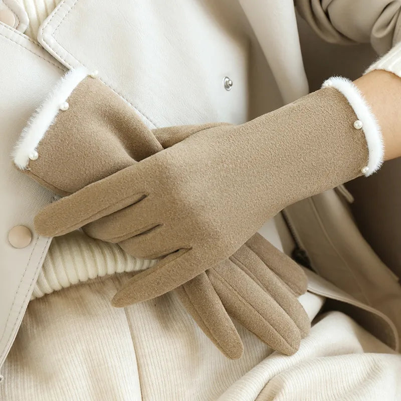 Women's Casual Simple Style Solid Color Gloves
