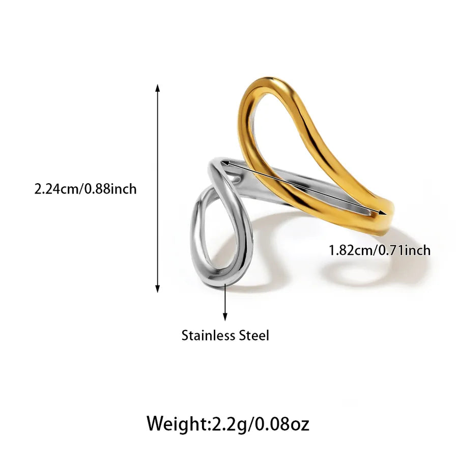 Wholesale Jewelry Hawaiian Tropical Streetwear Solid Color 304 Stainless Steel Rings